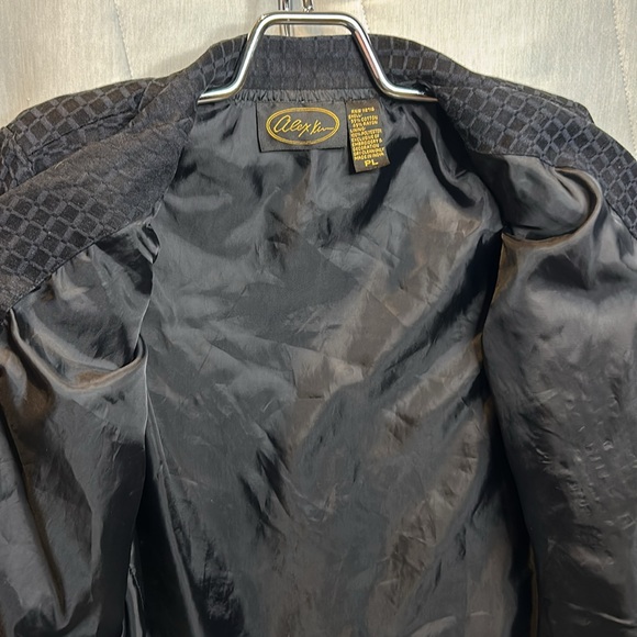 Alex Kim Petite Large PL Art to Wear Floral Ribbon Flowers Black Year Round Use - Picture 6 of 10